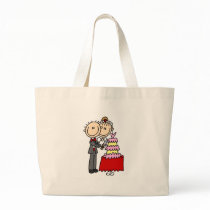 Bride And Groom By The Wedding Cake Bag by stick_figures Bride And Groom By The Wedding Cake Bag