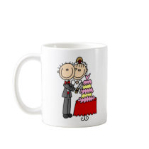 Bride And Groom By The Wedding Cake Mug by stick_figures Bride And Groom By The Wedding Cake Mug