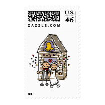 Bride and Groom Church Wedding postage