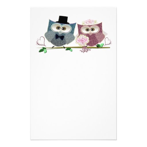 Owl Stationery, Custom Owl Stationary