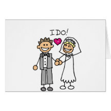 Bride and Groom Exchange vows Card