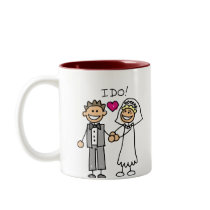 Bride and Groom Exchange vows mugs