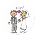 Bride and Groom Exchange vows stickers
