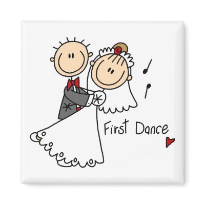 Bride and Groom First Dance T-shirts and gifts Magnets