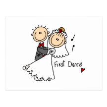 Bride and Groom First Dance T-shirts and gifts Postcards