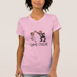 Bride and Groom Game Over Wedding Tshirt