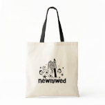 Bride and Groom Newlywed Tote Bags