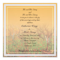 Bride and groom parents'  invitation, Orchard Custom Invite