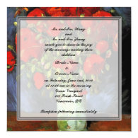 Bride and groom parents'  invitation, van Gogh Custom Invitations