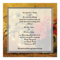 Bride and groom parents'  invitation, van Gogh Custom Invitation