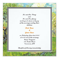 Bride and groom parents'  invitation, wedding custom invitation