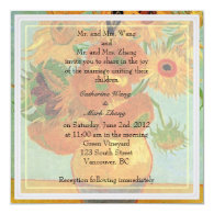 Bride and groom parents'  invitation, wedding personalized announcement