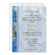 Bride and Groom parents, wedding invitation