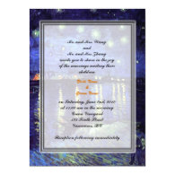 Bride and groom parents'  wedding invitation custom invitations