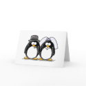 Bride and Groom Penguins cards