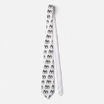 Bride and Groom Penguins Custom Tie