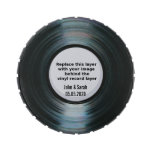 Bride and Groom Photo Wedding Favor Vinyl Frame Jelly Belly Candy Tins at Zazzle