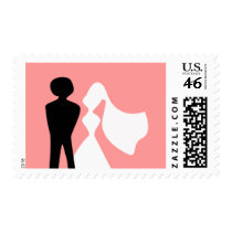 Bride and Groom Postage stamps