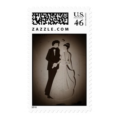 Bride and Groom Postage