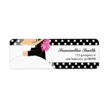 Bride and Groom Return Address Labels