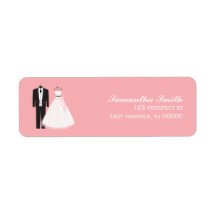 Bride and Groom Return Address Labels