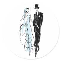 Bride and Groom stickers by SweetRascal Bride and Groom stickers