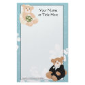 Bride and Groom Teddy Bears Stationery