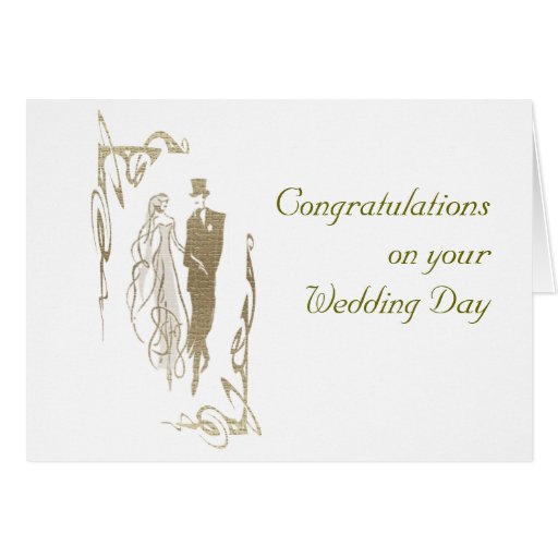Bride and Groom Wedding & Anniversary Art Gifts Greeting Card Zazzle