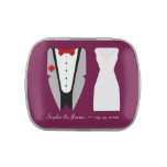 Bride and Groom Wedding Favor Candy Tin at Zazzle
