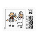 Bride And Groom Wedding Invitation Postage Stamps 

stamp