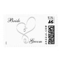 Bride And Groom Wedding Invitation Postage Stamps 

stamp
