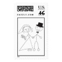 Bride And Groom Wedding Invitation Postage Stamps 

stamp