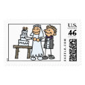 Bride And Groom Wedding Invitation Postage Stamps 

stamp