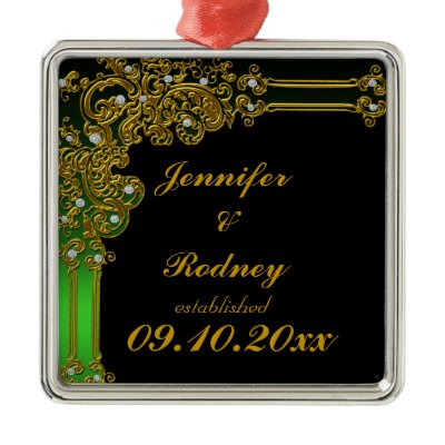 Bride and Groom Wedding Ornament
