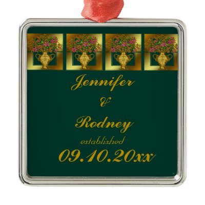 Bride and Groom Wedding Ornament
