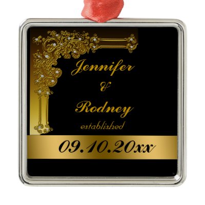 Bride and Groom Wedding Ornament