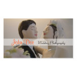 Bride and groom wedding photography business cards