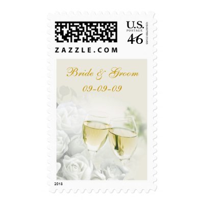 Bride and Groom Wedding Postage postage