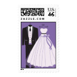Bride and Groom Wedding Postage