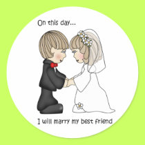 Bride and Groom Wedding Stickers by wedding_tshirts Bride and Groom Wedding Stickers