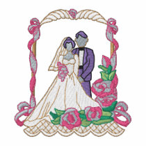 Bride and Groom Wedding Topper embroidered shirts by ZazzleEmbroidery Bride and Groom Wedding Topper embroidered shirts