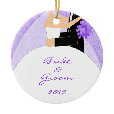 Bride and Groom's First Christmas Ornament