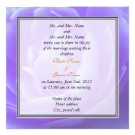 bride and groom's parents wedding invitation