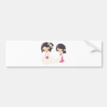Bride and Maid of Honor Bumper Stickers