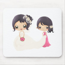 Bride and Maid of Honor Mousepads