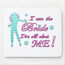 Bride Bachelorette Party Wedding bridal brides Mousepad