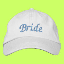 Bride baseball cap embroidered hats by wedding_tshirts Bride baseball cap embroidered hats