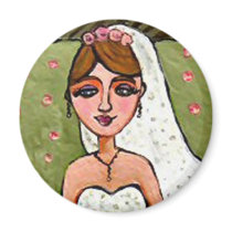 Bride Beautiful - magnet by folkartblonde Bride Beautiful - magnet