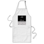 Bride Black Chandelier Bridal Shower Apron