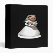 Bride Black Hair 3 Ring Binders